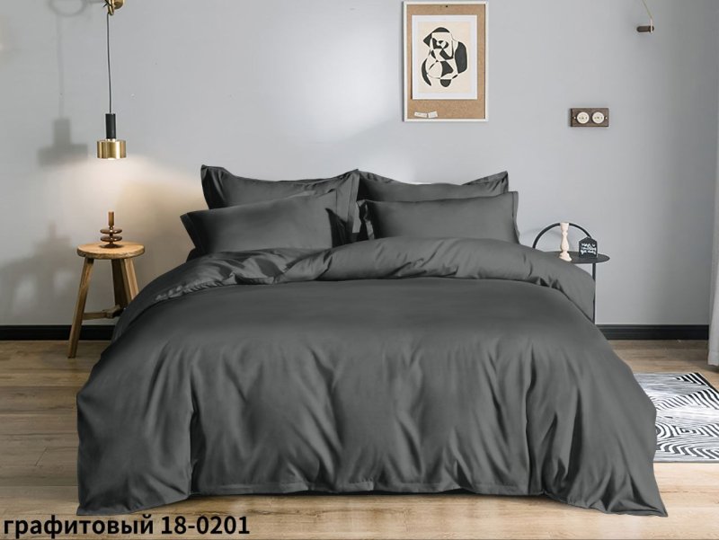 Микрофибра однотонная Графитовый