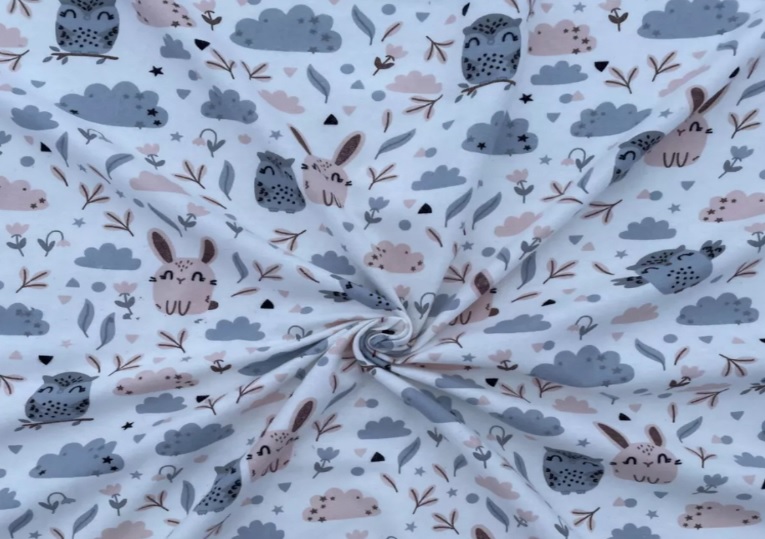 Ткань Фланель Сова арт.11270 оптом и в розницу в Альгожур