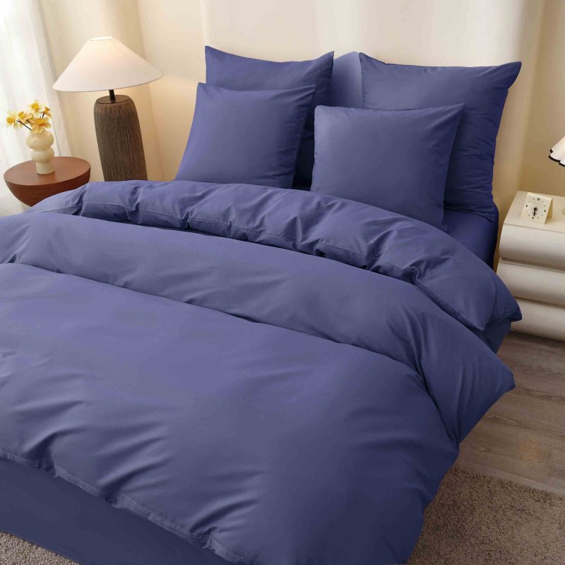 Ткань Поплин однотонный Морской синий арт. оптом и в розницу в Альгожур