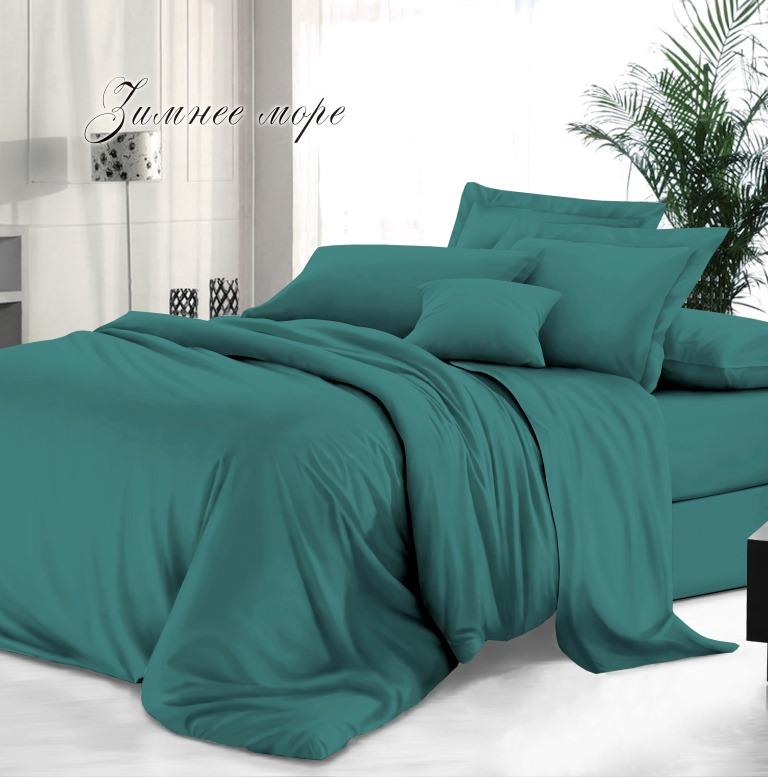 Твил-сатин однотонный Зимнее море Ткань Твил-сатин однотонный Зимнее море арт.18-5618 оптом и в розницу в Альгожур