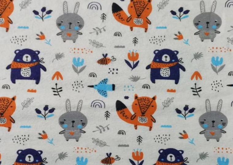 Ткань Фланель На поляне арт.11387 оптом и в розницу в Альгожур