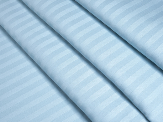 Ткань Страйп-сатин Лазурный арт.1-1 оптом и в розницу в Альгожур