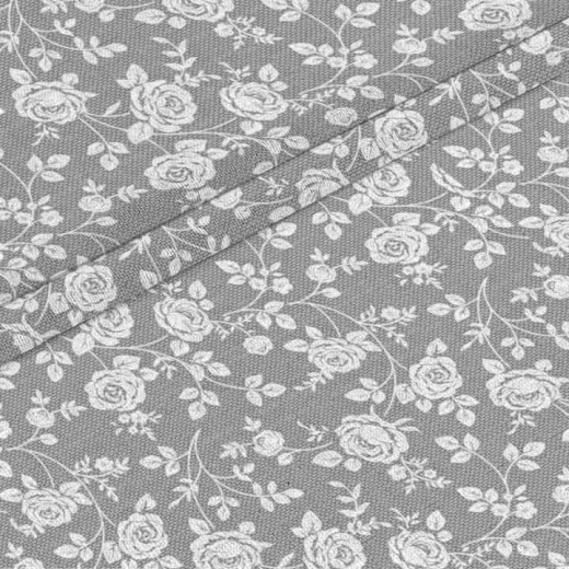Рогожка Розы на льне Ткань Рогожка Розы на льне арт.10383 оптом и в розницу в Альгожур