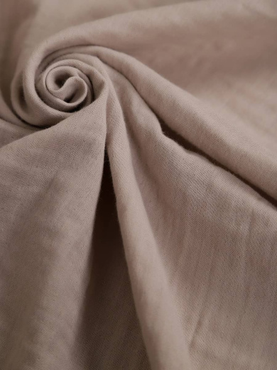 Муслин жатый Бежево-серый Муслин жатый Бежево-серый