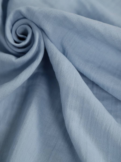 Муслин жатый Голубой Муслин жатый Голубой