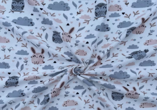 Ткань Фланель Сова арт.11270 оптом и в розницу в Альгожур