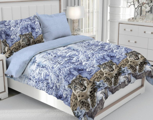 Ткань Бязь Миледи люкс Снежный барс арт.70889 оптом и в розницу в Альгожур