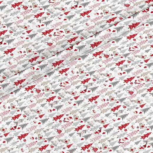 Рогожка Зимний лес Ткань Рогожка Зимний лес арт.10347 оптом и в розницу в Альгожур