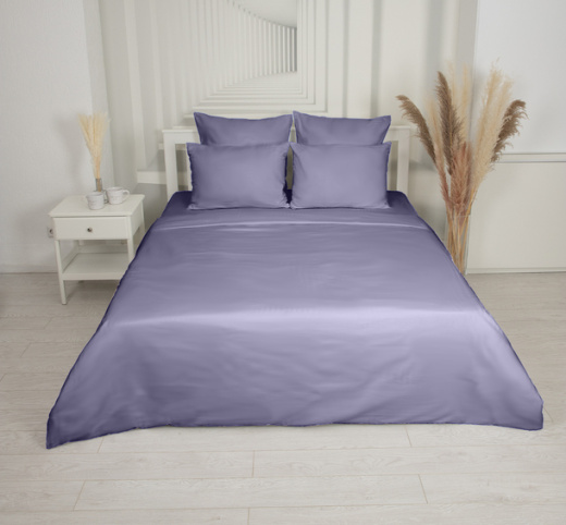 Ткань Сатин однотонный Серо-лавандовый арт.4068 оптом и в розницу в Альгожур