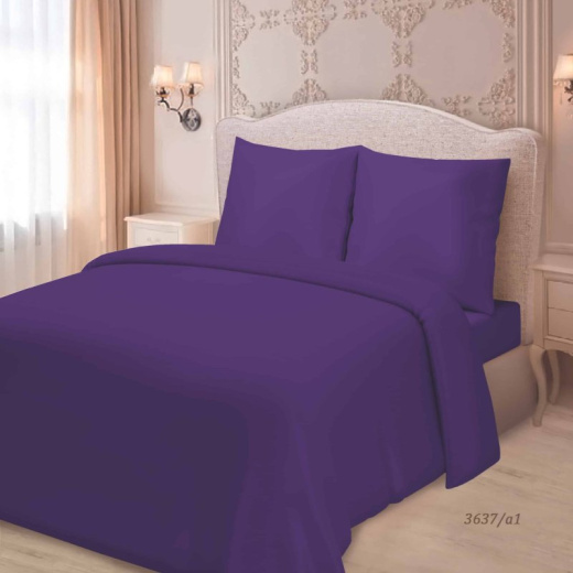 Ткань Сатин однотонный Фиолетовый маркер арт.3637 оптом и в розницу в Альгожур