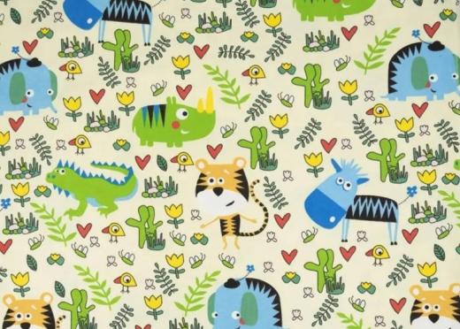 Ткань Фланель Животные арт.11078 оптом и в розницу в Альгожур