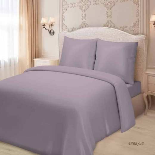 Ткань Сатин однотонный Серо-сиреневый арт.4308-А2 оптом и в розницу в Альгожур