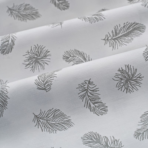 Ткань Тик Перо на белом арт.2200 оптом и в розницу в Альгожур