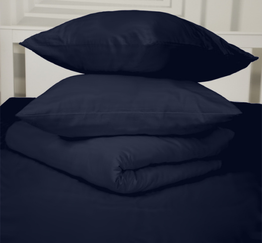 Ткань Сатин однотонный Темно-синий мел арт.9004 оптом и в розницу в Альгожур