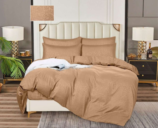 Ткань Полисатин-жаккард Песок арт. оптом и в розницу в Альгожур