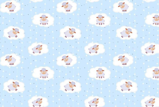 Ткань Фланель Овечки арт.18784 оптом и в розницу в Альгожур