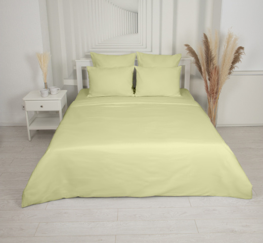 Ткань Сатин однотонный Желтый блик арт.2006 оптом и в розницу в Альгожур